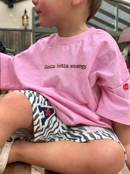 Pink Gotta Lotta Energy Tee (PRE ORDER)