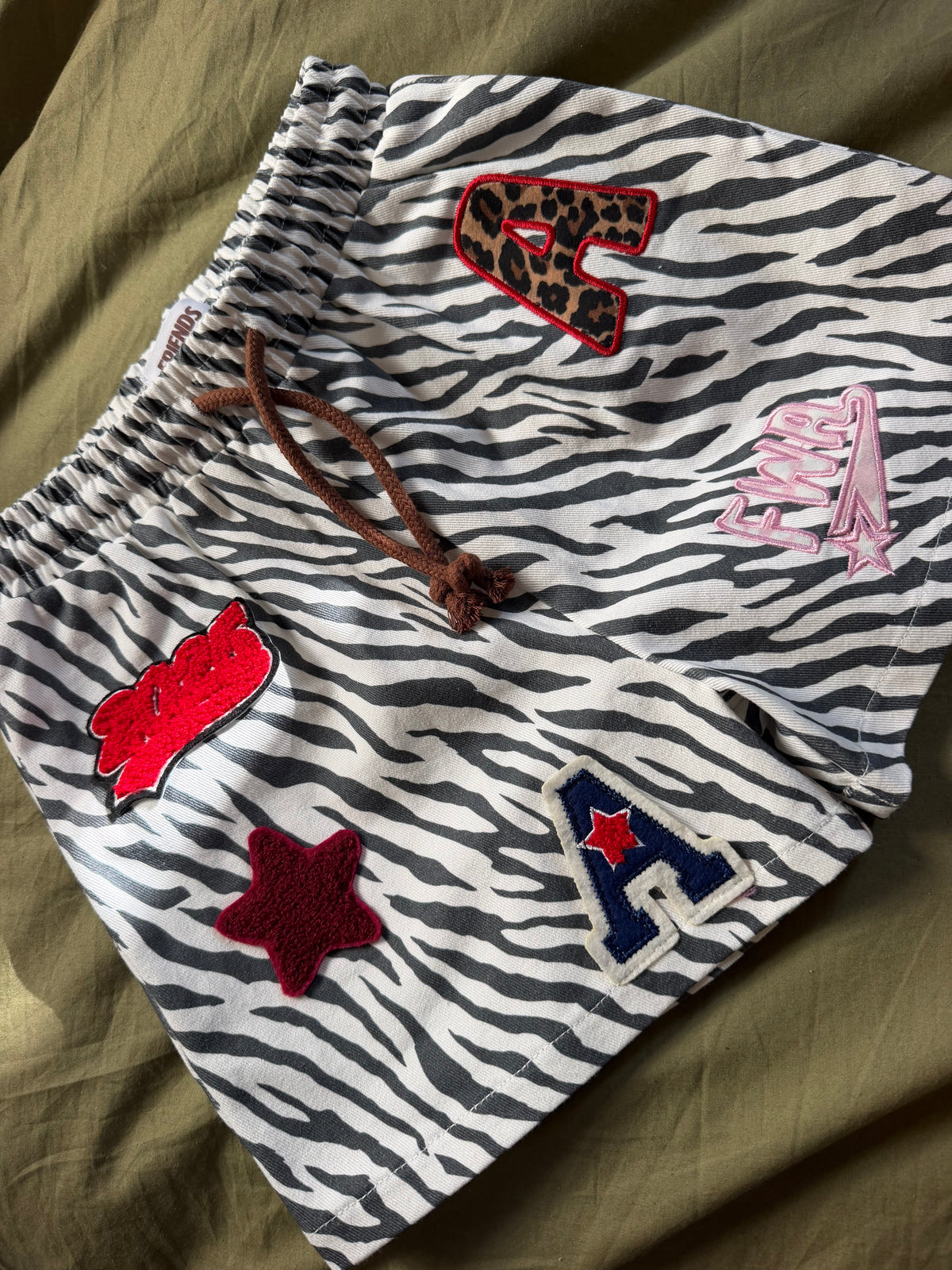 Zebra Patch Pals Shorts (PRE ORDER)